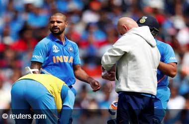India’s S Dhawan Gets Injured, Denting CWC 2019 Chances