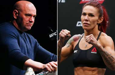 Dana White and Cris Cyborg