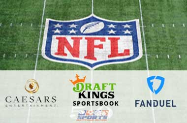 NFL signs partnership with Caesars Entertainment, DraftKings and FanDuel