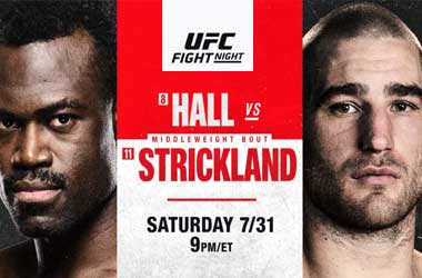 UFC on ESPN 28: Hall vs. Strickland Betting Preview