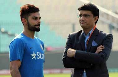 Virat Kohli and Sourav Ganguly