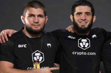 Khabib Nurmagomedov and Islam Makhachev