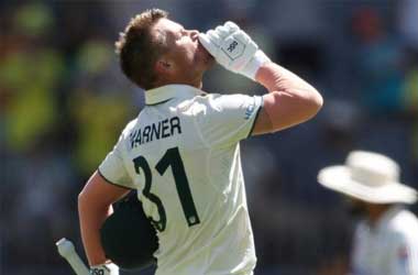 David Warner 'Shush' gesture during first test against Pakistan 2023