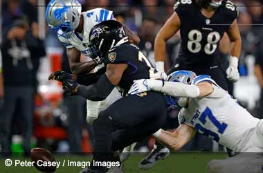 Lions Run Over Ravens in 38-30 Monday Night Upset