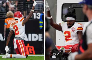 Chiefs Receiver Thornton Suffers Dislocated Ankle During Win Against Raiders